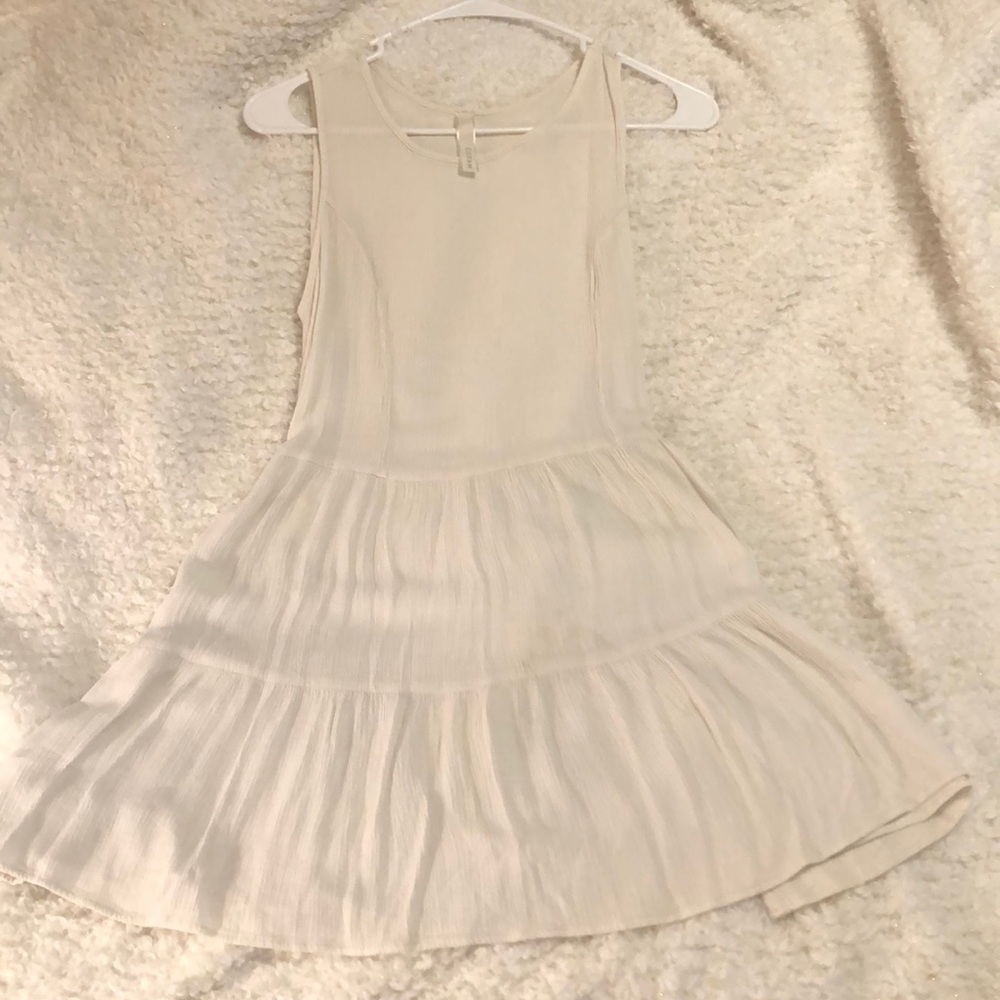 White flowy dress